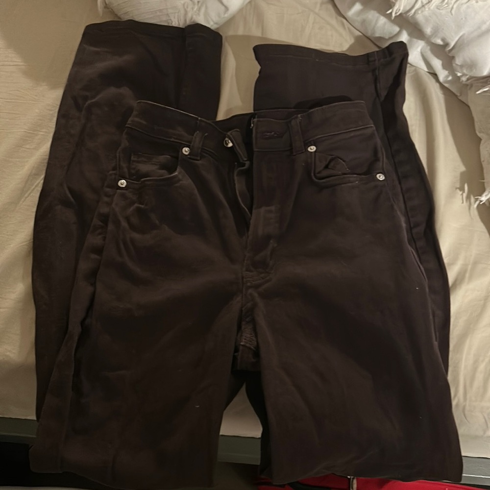 H and M brown Twill Pants